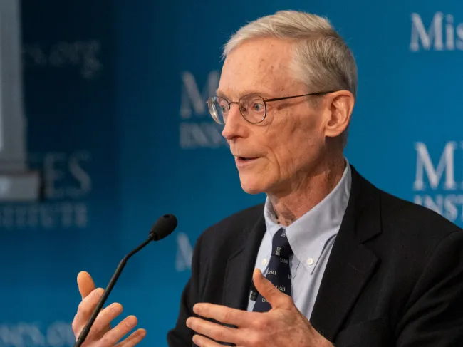 Jeffrey Herbener at the Human Action Conference, 2024